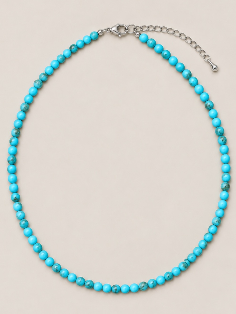 New! Turquoise Blue Beaded Boho Western Necklace NWOT